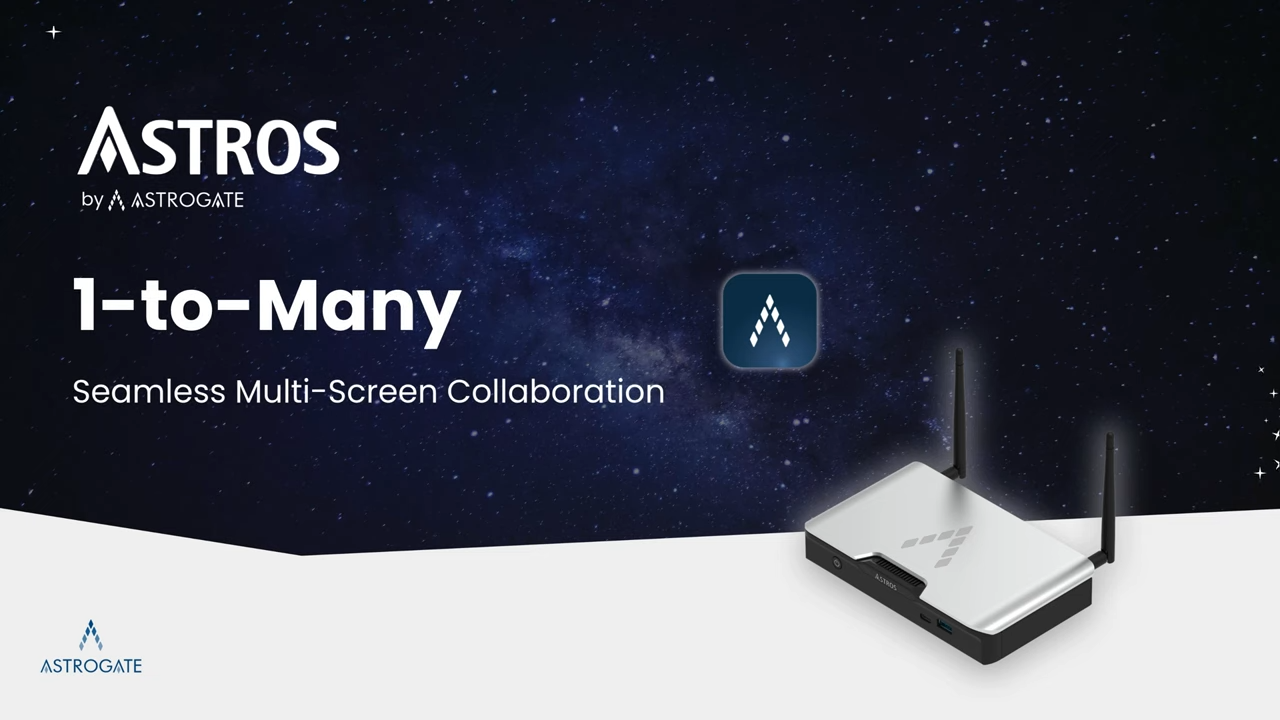 ASTROS 1-to-Many Feature Demo _ Share Your Screen to Multiple Displays 0-1 screenshot
